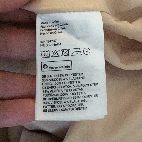 H&M Blush Zip Front Coat - Picture 6 of 6